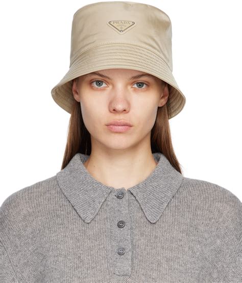 prada beige hat